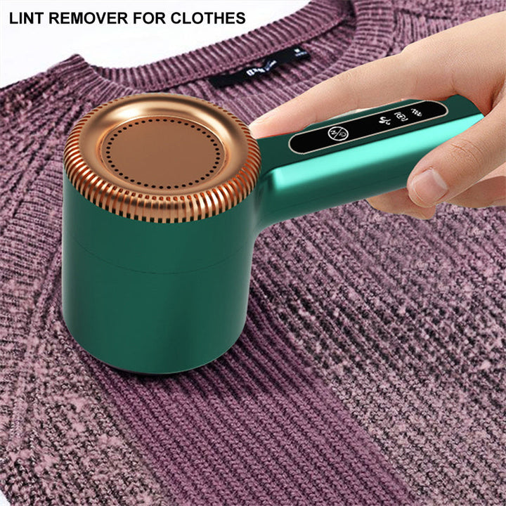 USB RECHARGEABLE LINT REMOVER – FOR CLOTHING AND TEXTILES-Green-Nora Luxe