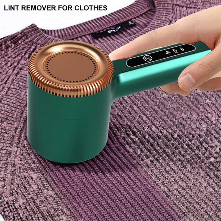 USB RECHARGEABLE LINT REMOVER – FOR CLOTHING AND TEXTILES-Green-Nora Luxe