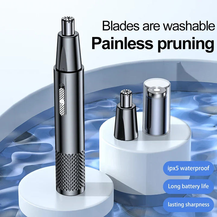 USB Rechargeable Nose Hair Trimmer - TrimPro-Blue-Nora Luxe