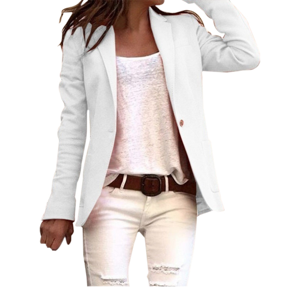 Light women's blazer with lapel collar – Autumn Wonder Maris