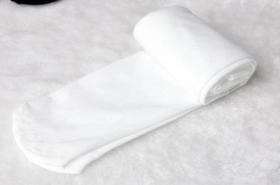 Velvet Dance Leotard for Children-White-S-Nora Luxe