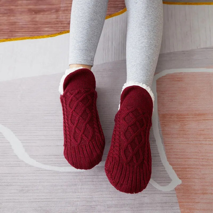 Verdict Cashmere Slippers - CozySteps-Red-4.5 - 6.0-Nora Luxe