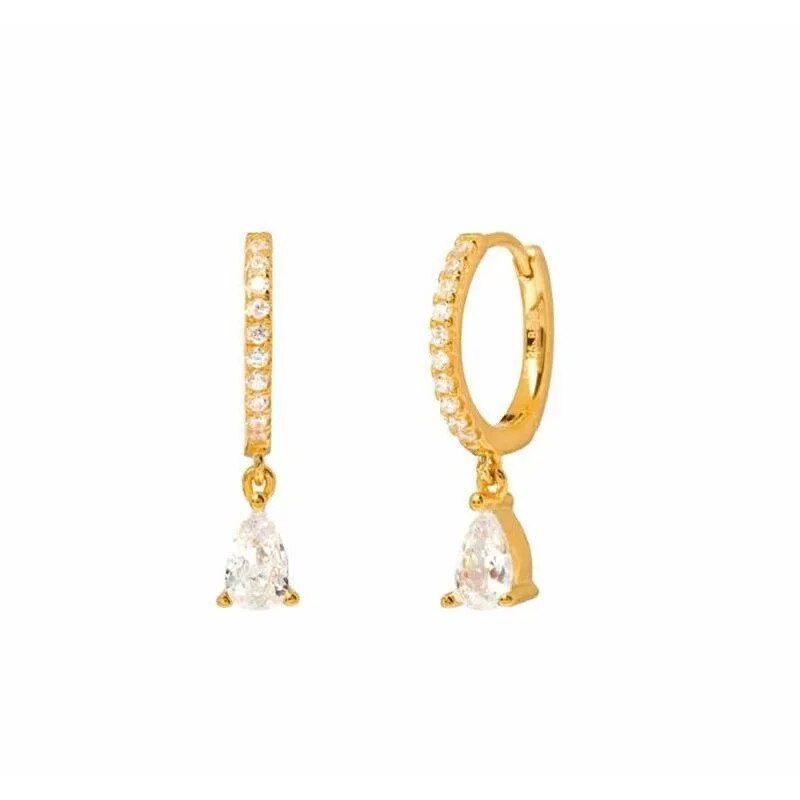 Versatile Earring Set - Aurora-Gold-Modern CZ Hoop-Nora Luxe