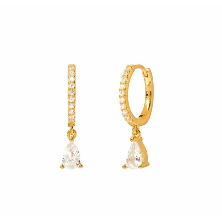 Versatile Earring Set - Aurora-Gold-Modern CZ Hoop-Nora Luxe