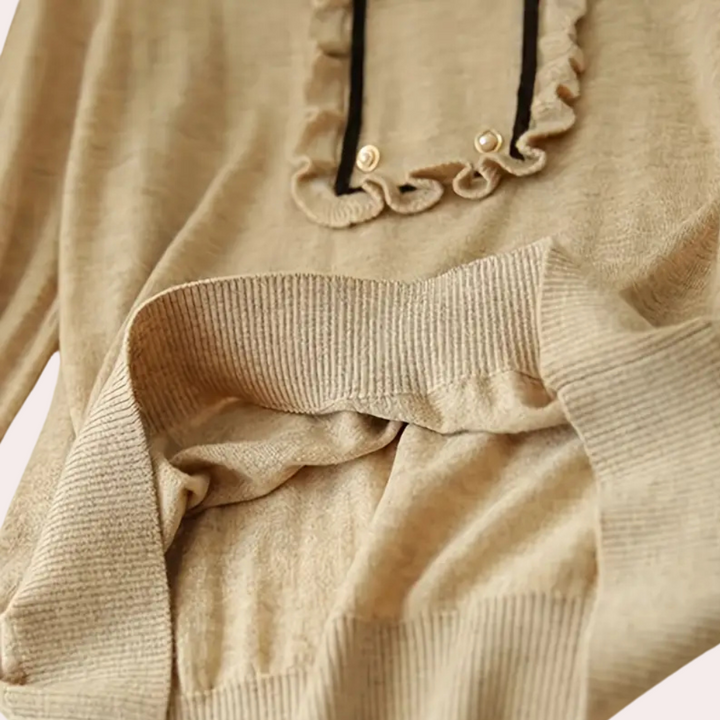 Versatile Khaki Ladies' Blouse - Nora-Nora Luxe