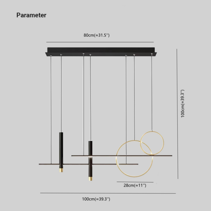 Versatile LED Pendant Light - LumoSphere-Black-3 Colors-Nora Luxe