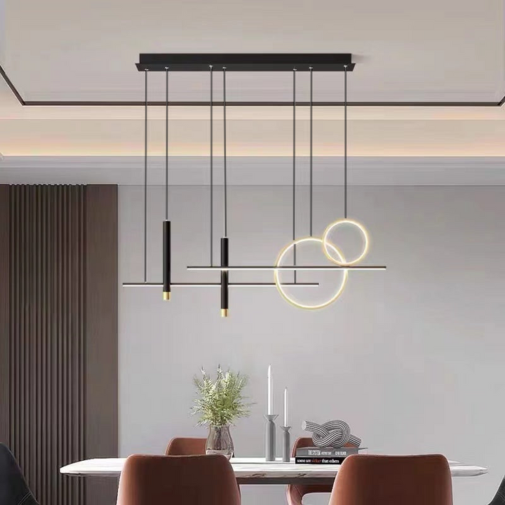 Versatile LED Pendant Light - LumoSphere-Black-3 Colors-Nora Luxe