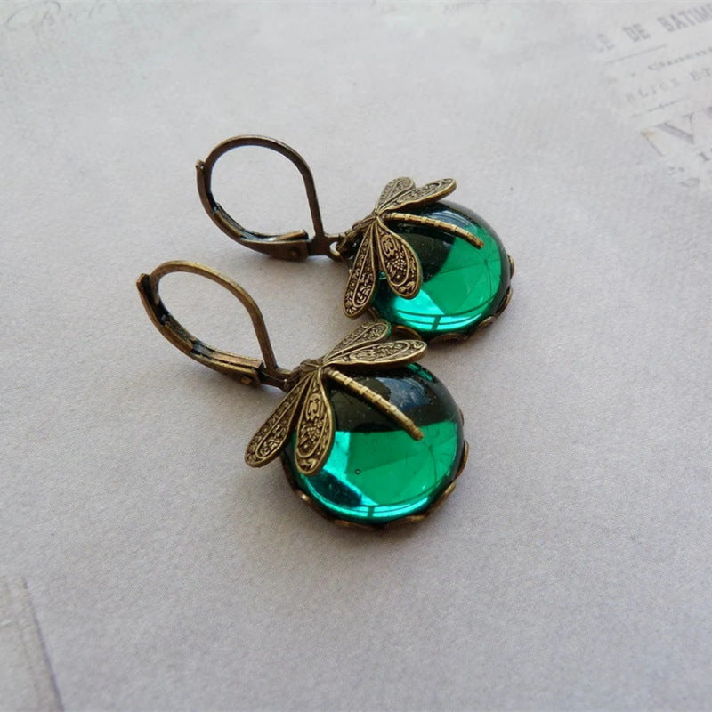 Vintage Butterfly Earrings - Aurora (Buy 1 Get 1 Free)-Dark green-Nora Luxe