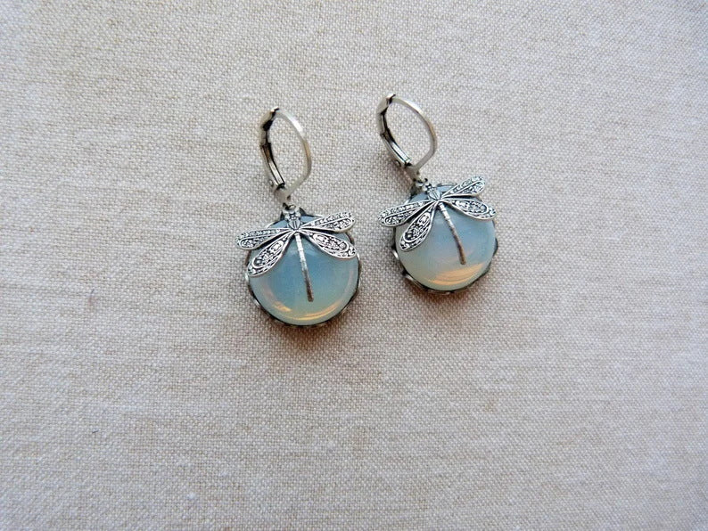 Vintage Butterfly Earrings - Aurora (Buy 1 Get 1 Free)-Moonstone-Nora Luxe
