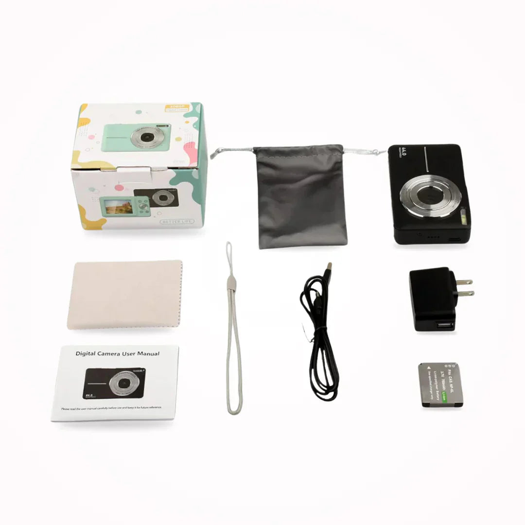 Vintage Digital Camera – Snapora-Black-The Livary