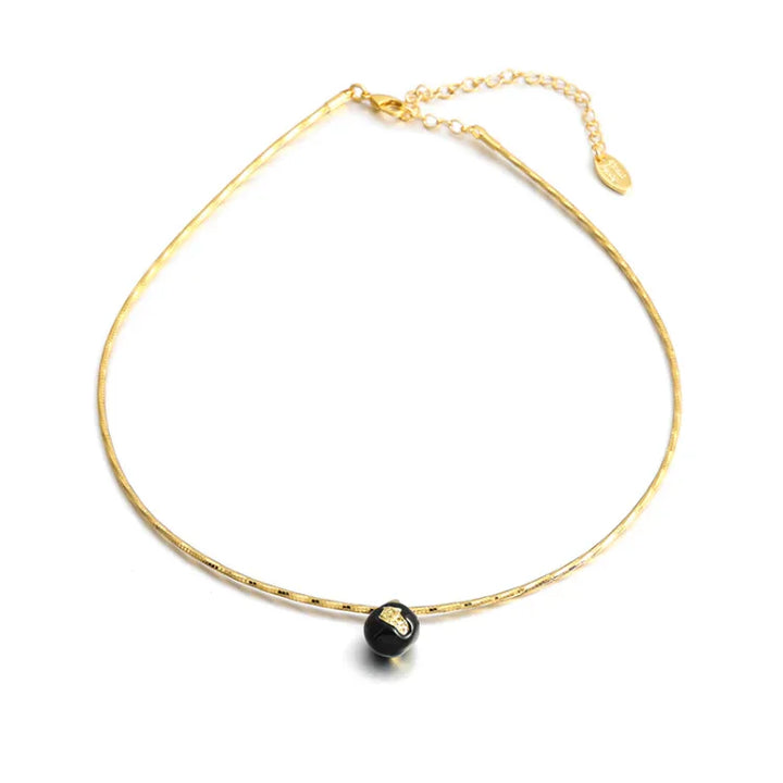 Vintage Golden Crack Necklace - Iris-Nora Luxe