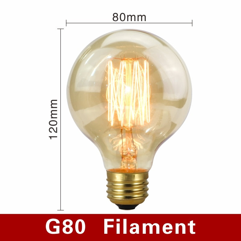 Vintage Light Bulbs - NostalgiaGlow-G80 Glow Wire-Nora Luxe