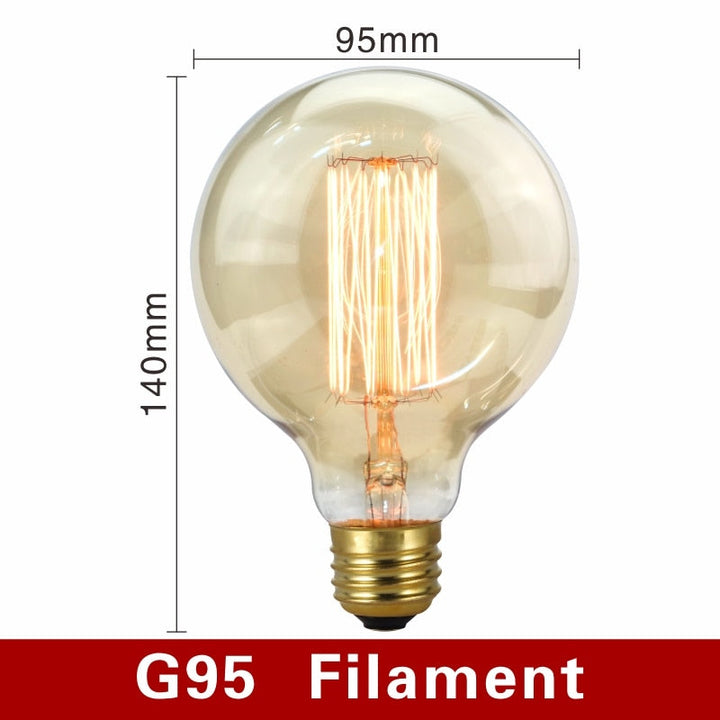 Vintage Light Bulbs - NostalgiaGlow-G95 Incandescent Lamp-Nora Luxe