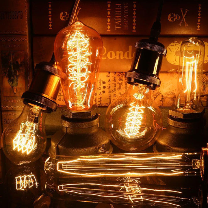 Vintage Light Bulbs - NostalgiaGlow-ST64 Filament-Nora Luxe