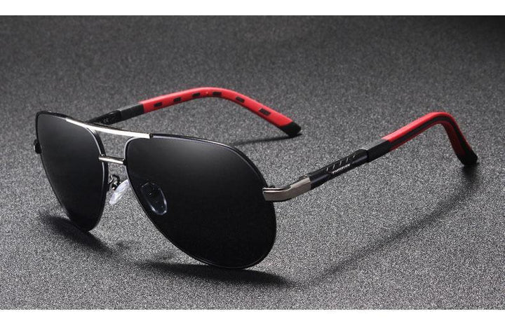 Vintage men's sunglasses – Luca-Gold Black-Nora Luxe