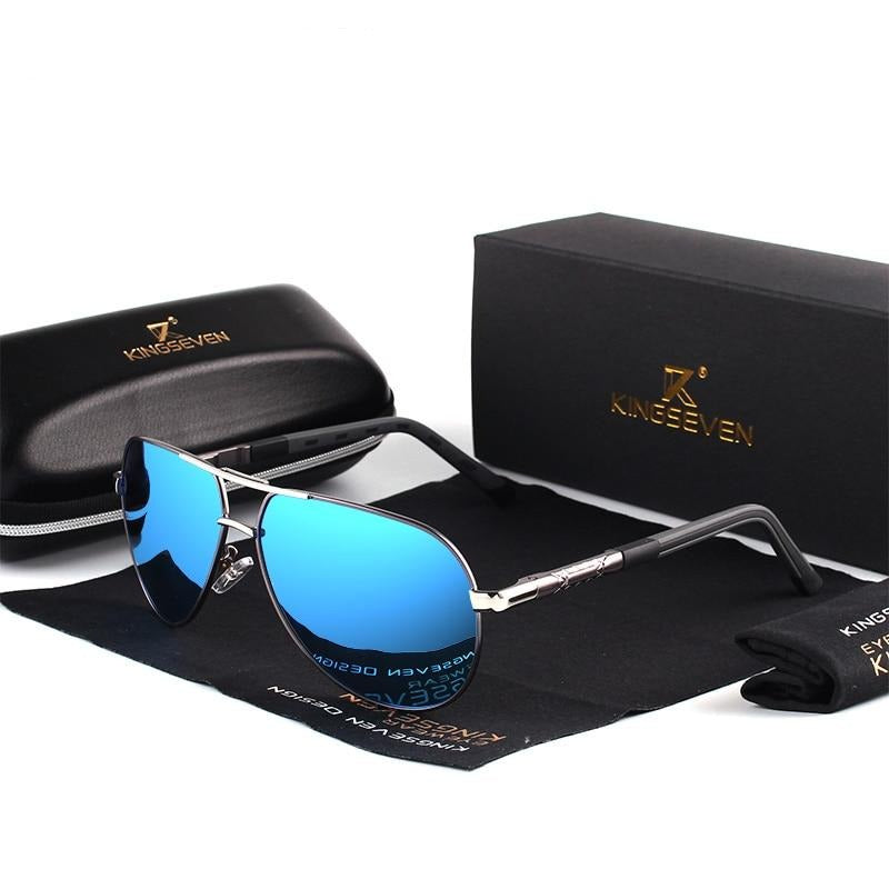 Vintage men's sunglasses – Luca-Grey Blue-Nora Luxe