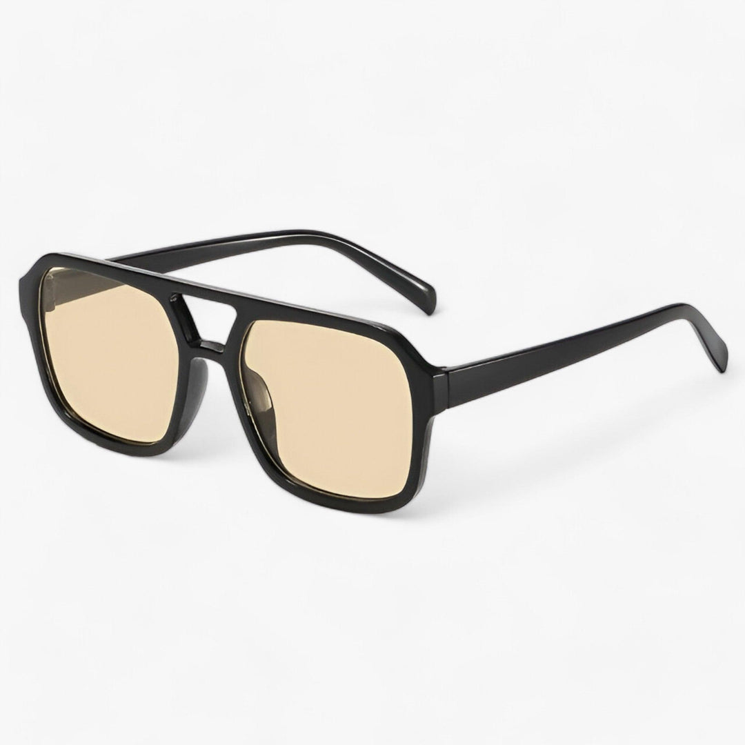 Vintage oversized sunglasses with square frame – Spectra-Brown-Nora Luxe