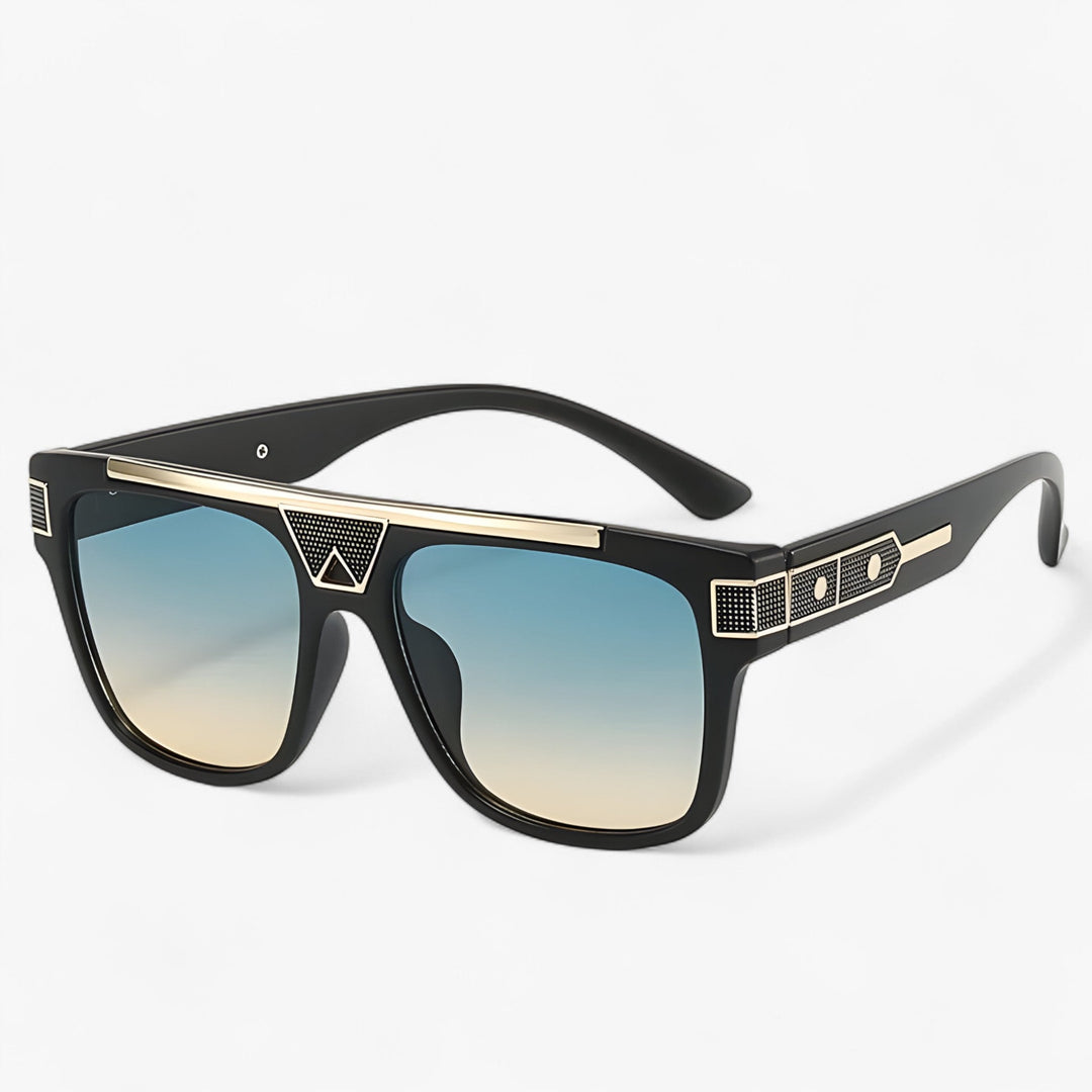 Vintage pilot sunglasses with mirrored lenses – Aerion-Green Yellow-Nora Luxe