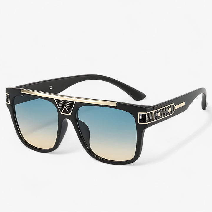 Vintage pilot sunglasses with mirrored lenses – Aerion-Green Yellow-Nora Luxe