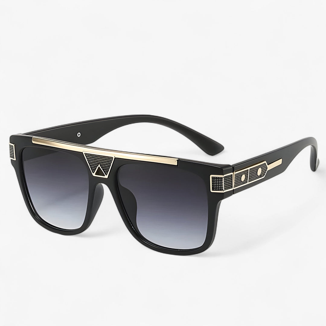 Vintage pilot sunglasses with mirrored lenses – Aerion-Shaded Grey-Nora Luxe