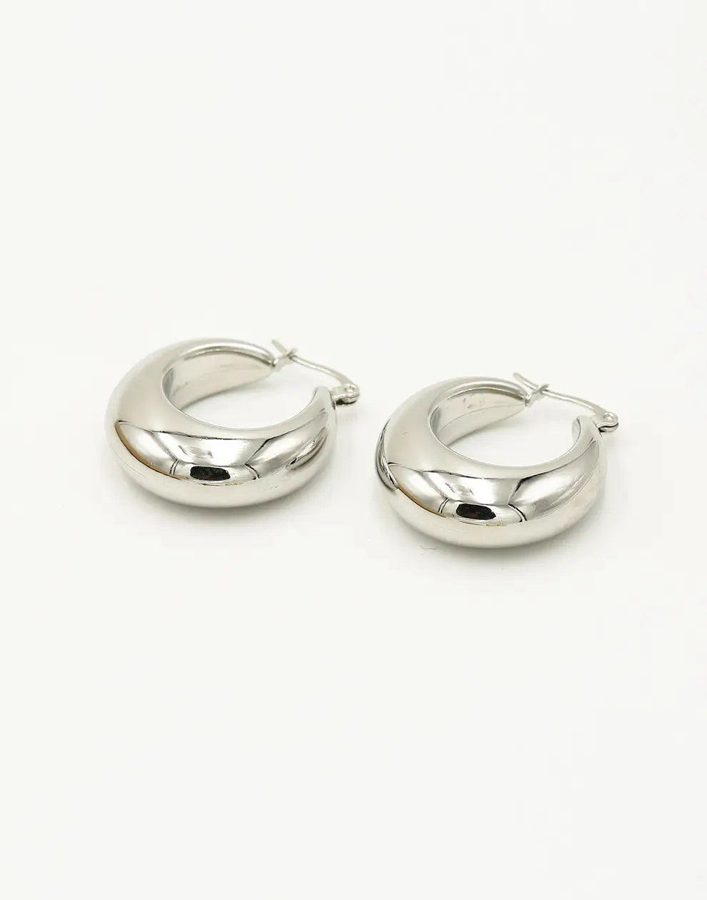 Vintage Style Hoop Earrings-925 Sterling Silver-Nora Luxe