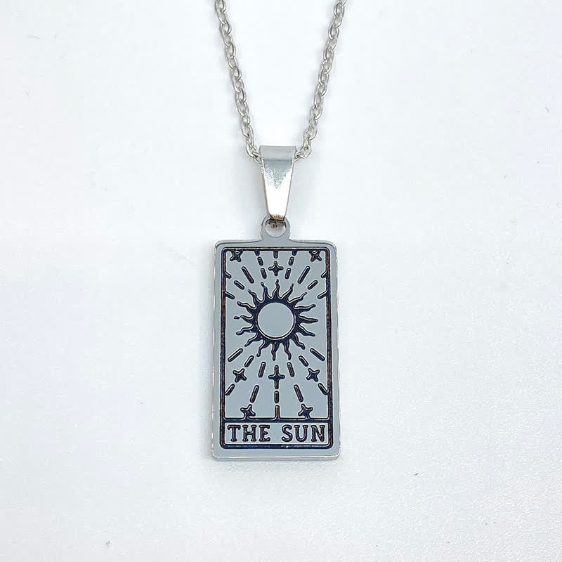 Vintage Tarot Card Lucky Charm - Seraphina-Sun-Silver-Nora Luxe
