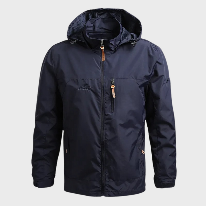 Warm and Waterproof Men's Jacket - Lars-Blue-M-Nora Luxe