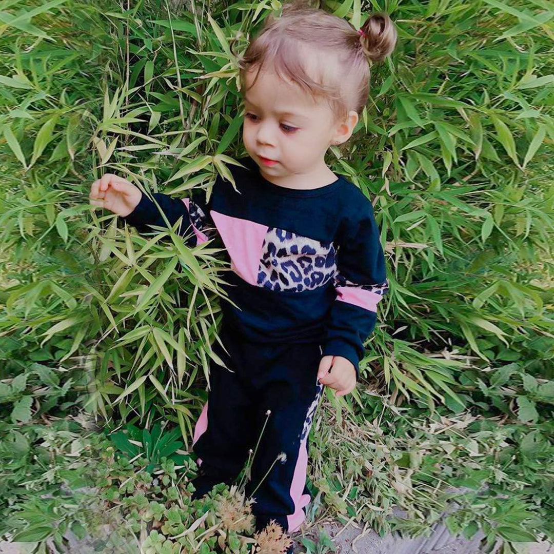 Warm Baby Sweater Set for Girls-Black-12-18 Months-Nora Luxe