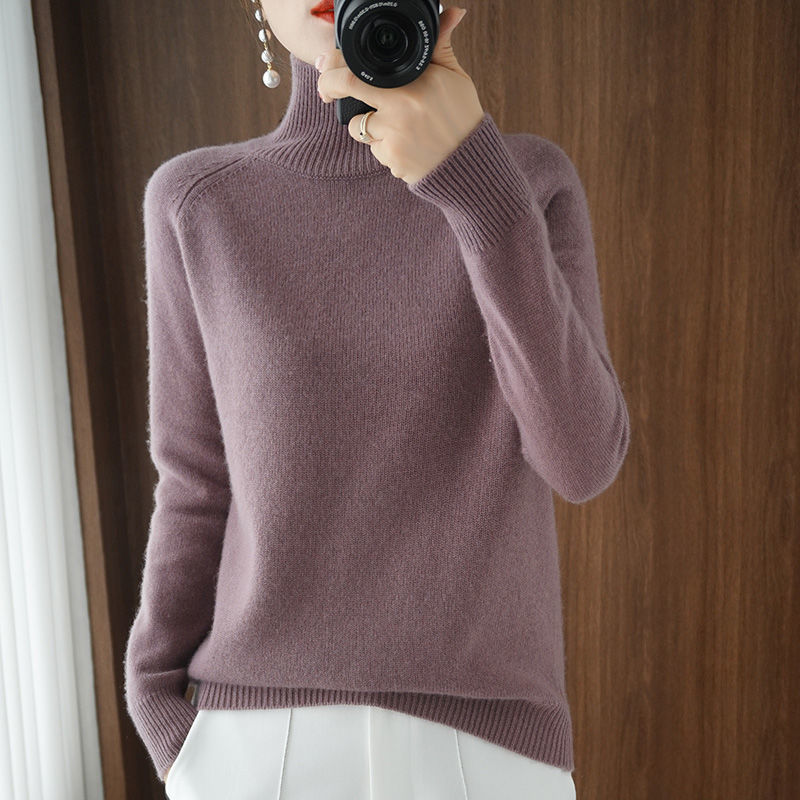 Warm Jumper for Women - Celeste-Purple-S-Nora Luxe
