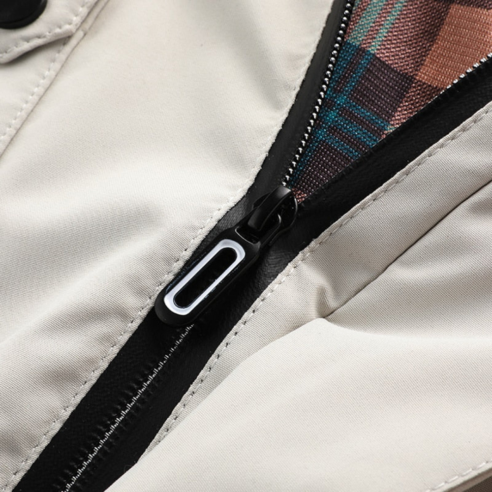 Warm Leisure Jacket for Men - Nicolas-White-S-Nora Luxe
