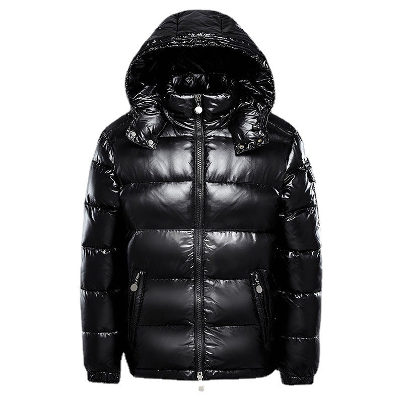Warm Men's Puffer Jacket - Thor-Black-M-Nora Luxe