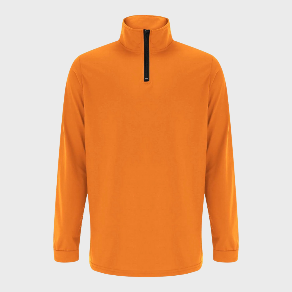Warm Men's Sweater with Zip - Elias-Black-S-Nora Luxe