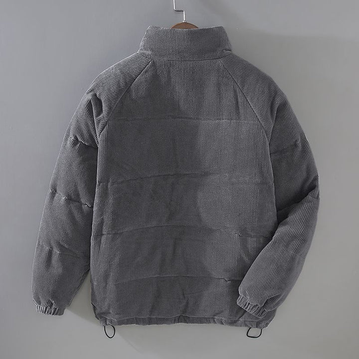 Warm Padded Men's Jacket - Everett-Khaki-S-Nora Luxe