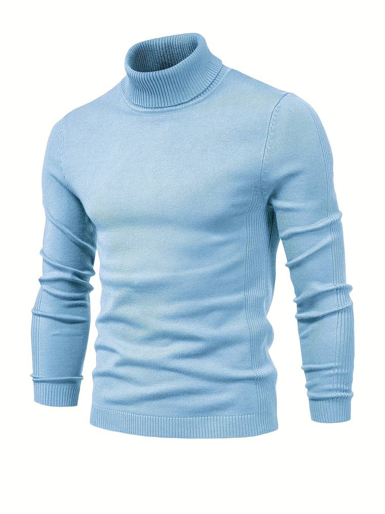 Warm Sweater for Men - Nordero-Light blue-S-Nora Luxe