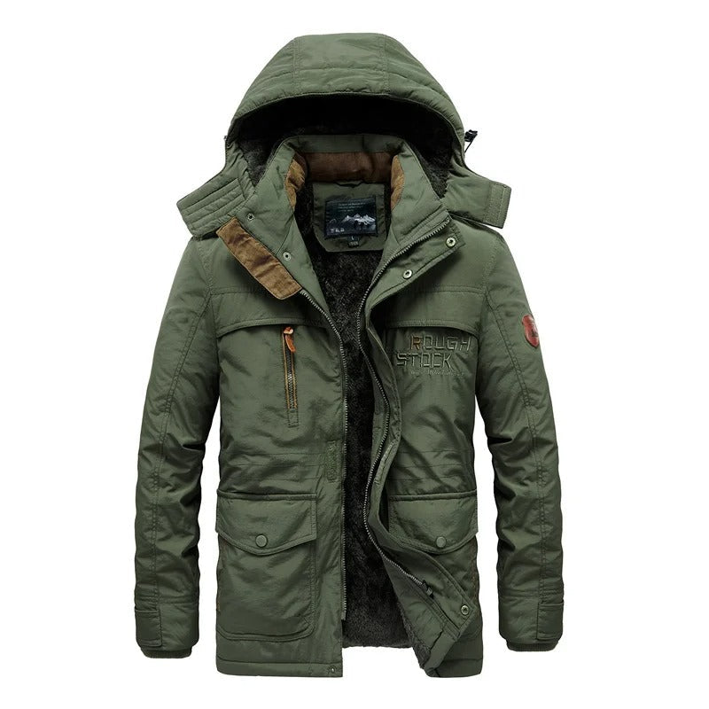 Warm Winter Coat for Men - Daan-Green-M-Nora Luxe