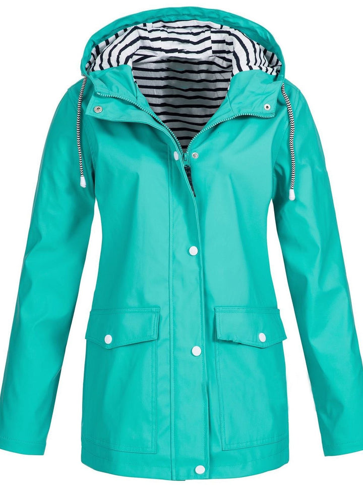 Water- and Windproof Ladies' Jacket - Sophie-Turquoise-S-Nora Luxe