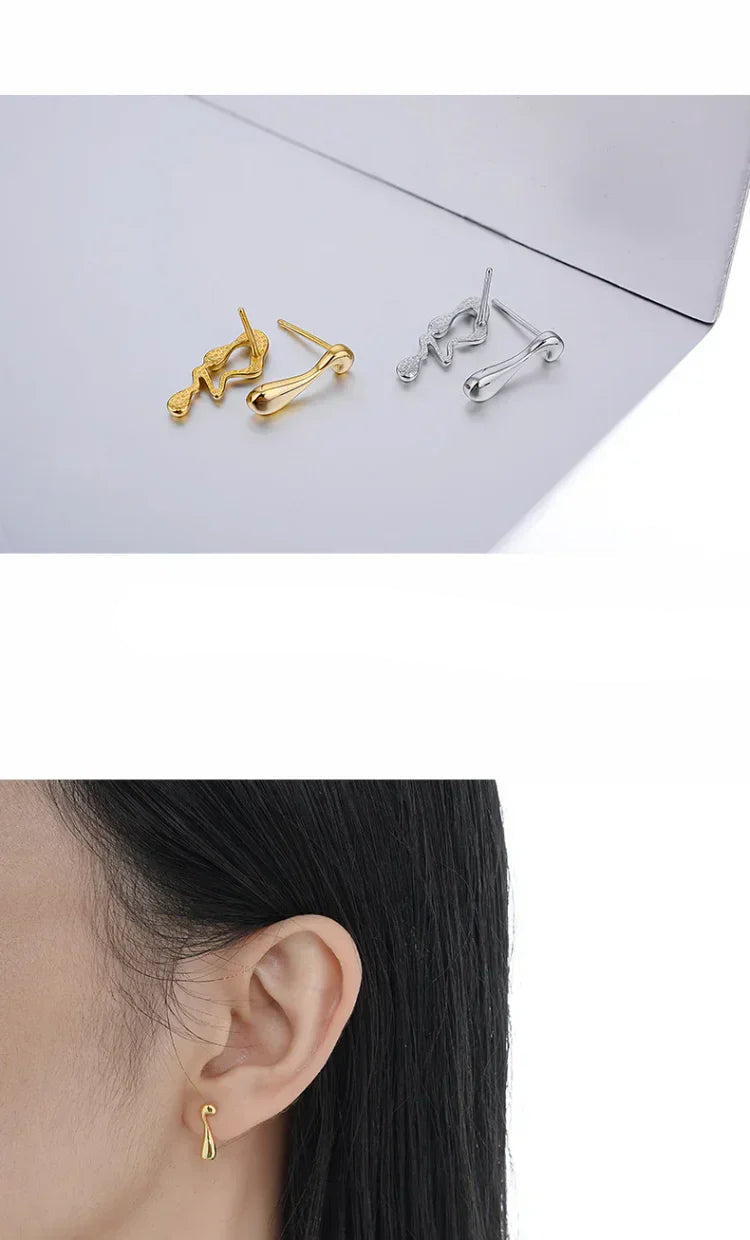Water Droplet Earrings - Livia-Silver-Nora Luxe