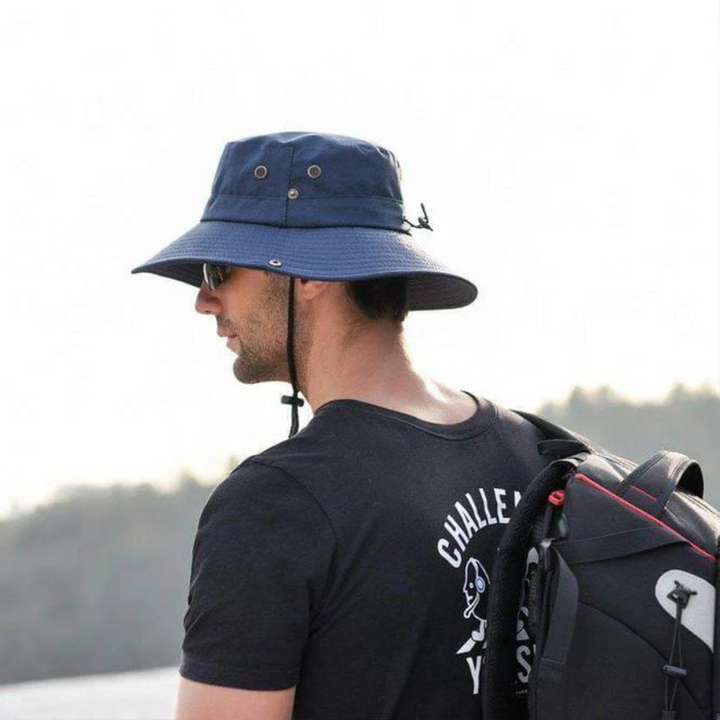Water-repellent outdoor bucket hat with UV protection – ShieldFlex Pro-Green-The Livary