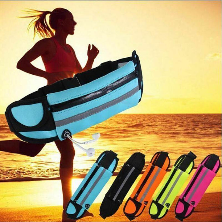 Water-Resistant Running Waist Belt – 1+1 FREE Fitness & Travel Storage Pack