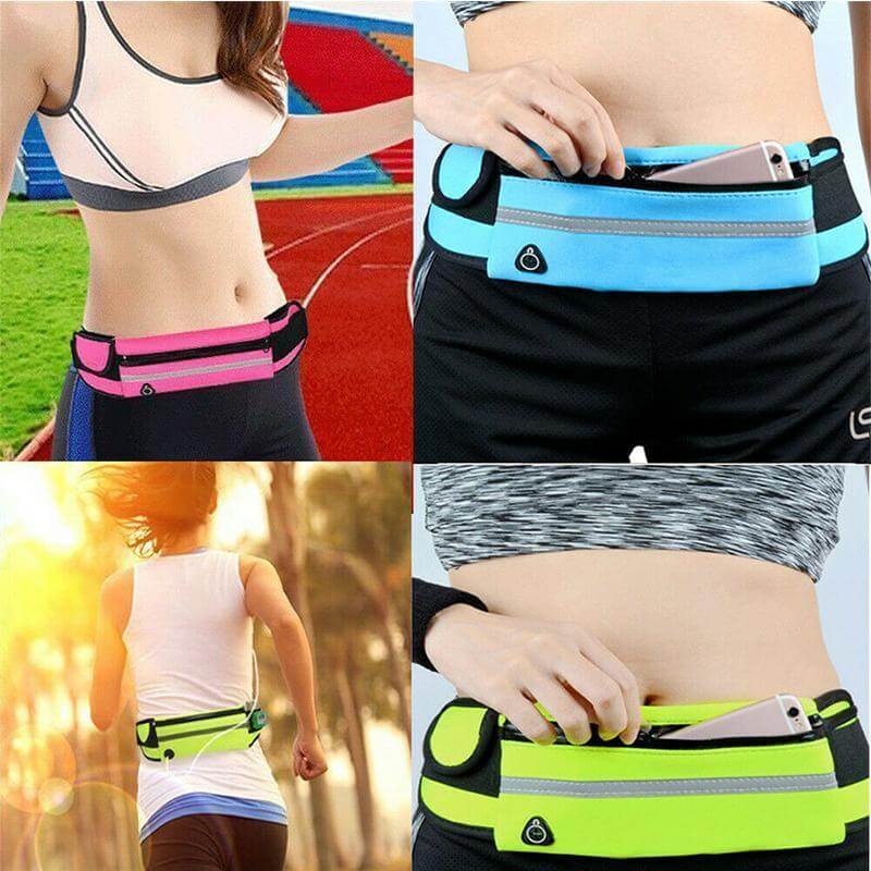 Water-Resistant Running Waist Belt – 1+1 FREE Fitness & Travel Storage Pack