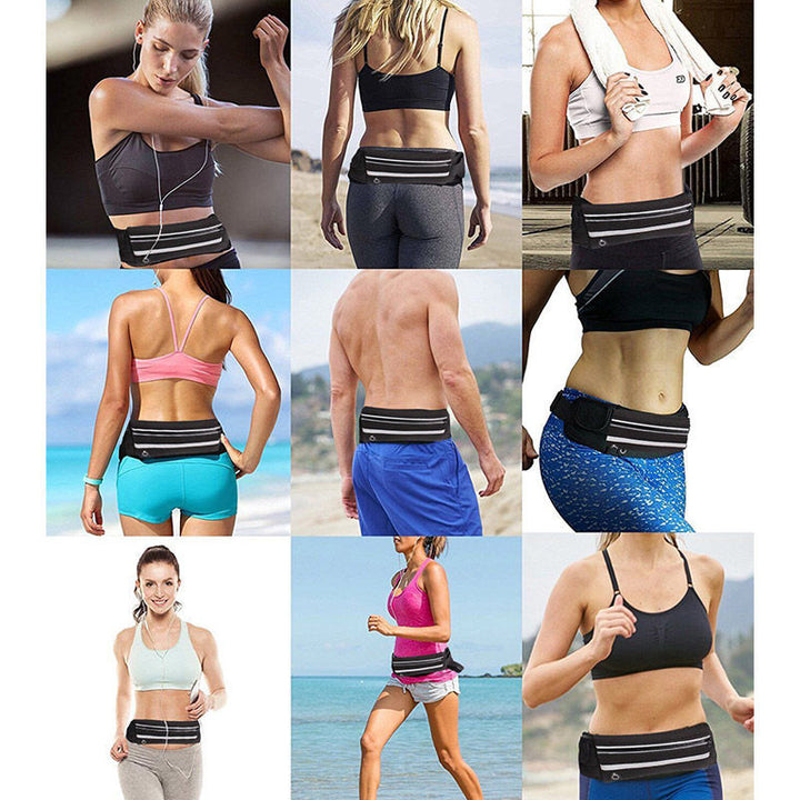 Water-Resistant Running Waist Belt – 1+1 FREE Fitness & Travel Storage Pack