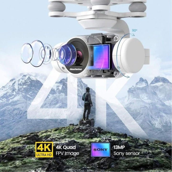 Waterproof AI Drone - AeroQuest-Black-With Camera-The Livary