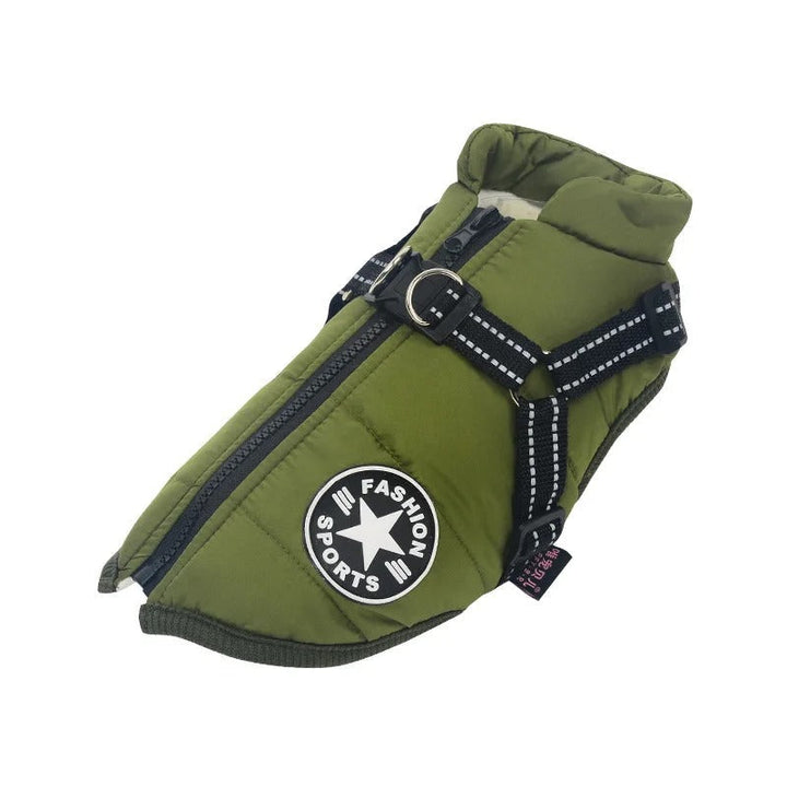 Waterproof Dog Jacket - RainRover-Green-S-Nora Luxe