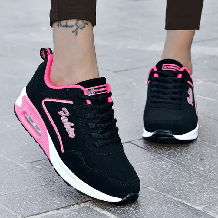Waterproof & Lightweight Women’s Hiking Shoes for Outdoor – Nora-Black-Pink-3-Nora Luxe