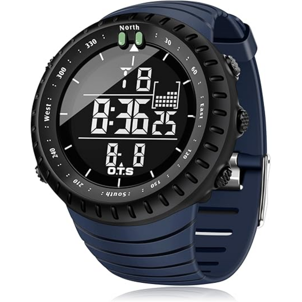 Waterproof Men's Digital Sports Watch - Henry-Marine Blue-Nora Luxe