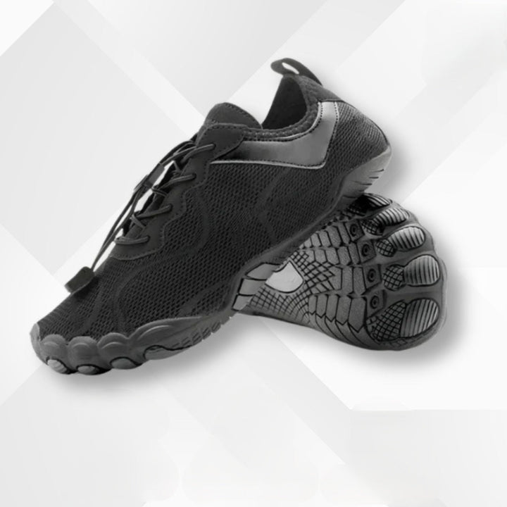 Waterproof orthopedic barefoot shoes – Nayla-Black-3-Nora Luxe