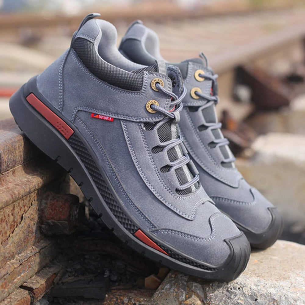 Waterproof Safety Shoes with Style and Comfort - Vigaro-Grey/Blue-39-Nora Luxe