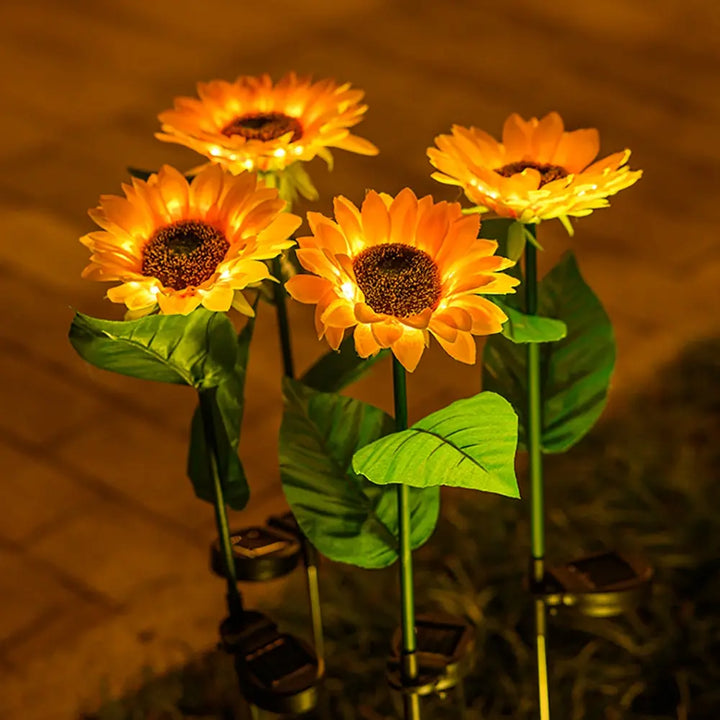 Waterproof Solar Energy Sunflower Lamp - SolarBloom-1-Nora Luxe