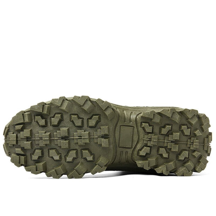 Waterproof Tactical Work Boots with Anti-Puncture – TrailForce Tactical-Beige-6.5-Nora Luxe