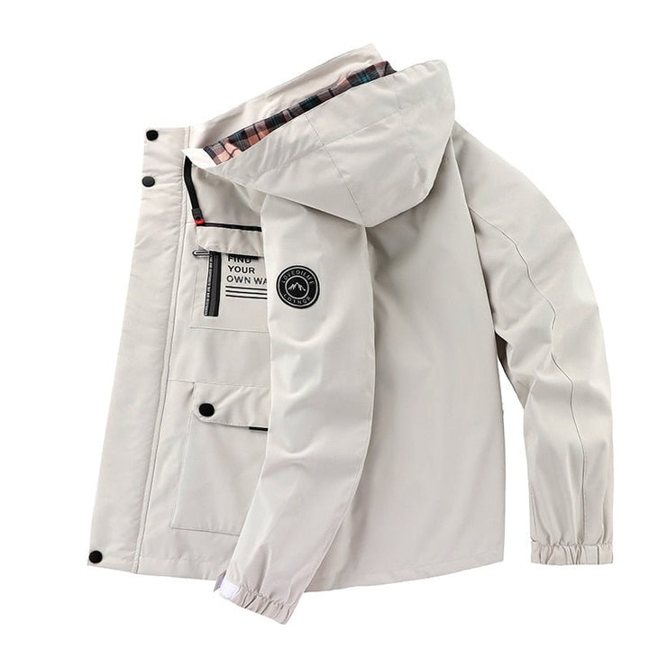 Waterproof Titanium Jacket - Aiden-White-XS-Nora Luxe